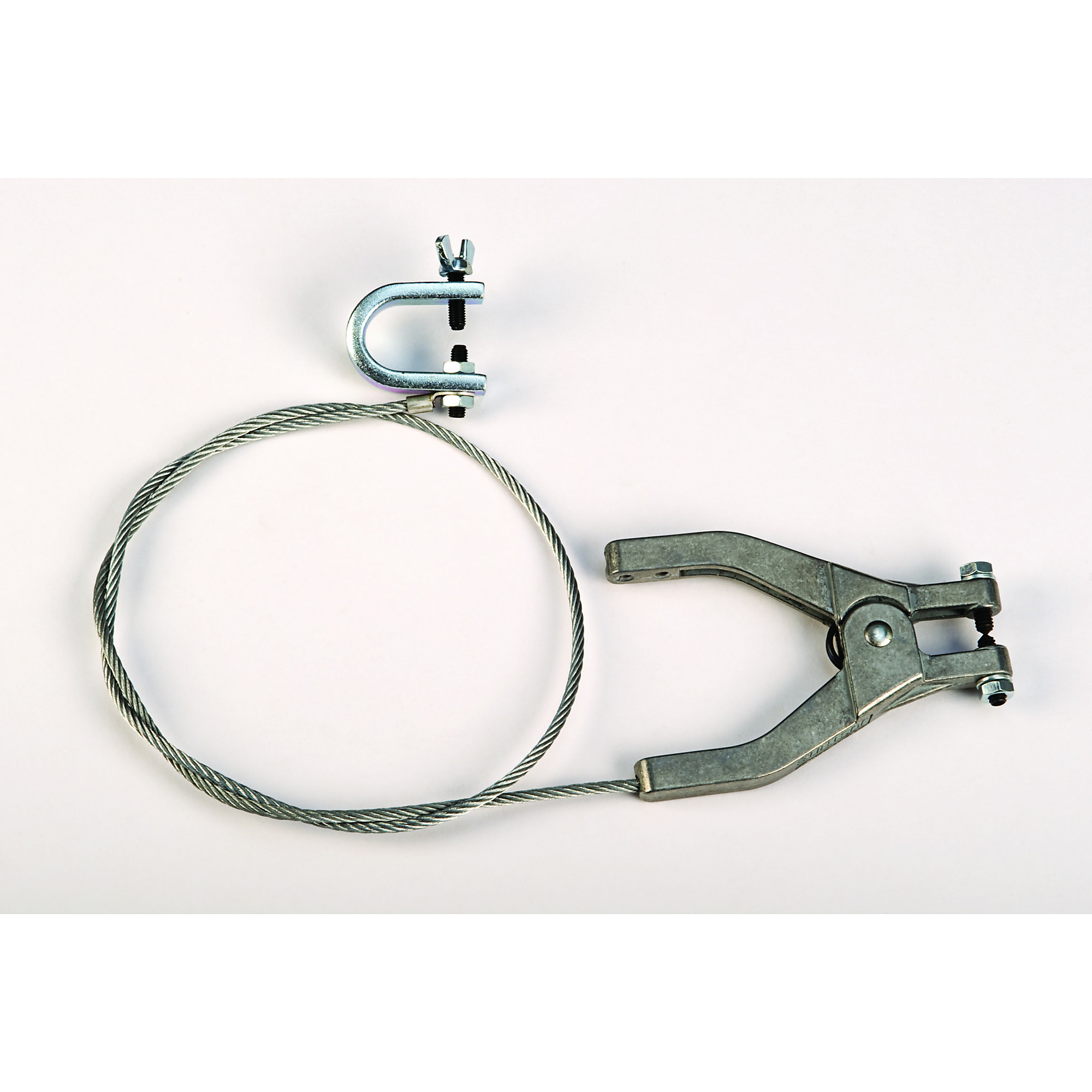 Justrite Antistatic Wire for Bonding and Grounding — 3ft., Hand Clamp and C Clamp, Model# 08498